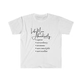 "Life More Abundantly" Unisex Fitted Short Sleeve Tee