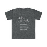 "Life More Abundantly" Unisex Fitted Short Sleeve Tee