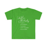 "Life More Abundantly" Unisex Fitted Short Sleeve Tee