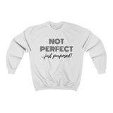 "Not Perfect...Just Purposed" Unisex Heavy Blend™ Crewneck Sweatshirt