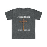 "Just Jesus" Unisex Fitted Short Sleeve Tee