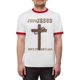 "Just Jesus" Unisex Ringer Tee