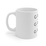 "Grace" White Ceramic Mug