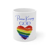 "Promise Keeping God" White Ceramic Mug