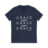 "Grace" Unisex Jersey Short Sleeve V-Neck Tee