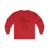 "Life More Abundantly" Ultra Cotton Long Sleeve Tee