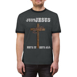 "Just Jesus" Unisex Ringer Tee