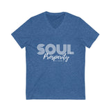 "Soul Prosperity" Unisex Jersey Short Sleeve V-Neck Tee