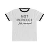 "Not Perfect Just Purposed" Unisex Ringer Tee