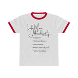 "Life More Abundantly" Unisex Ringer Tee