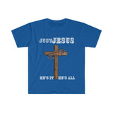 "Just Jesus" Unisex Fitted Short Sleeve Tee