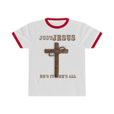 "Just Jesus" Unisex Ringer Tee