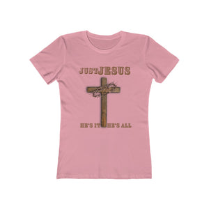 "Just Jesus" Women's Boyfriend Tee