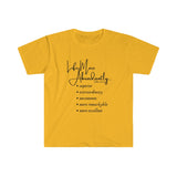 "Life More Abundantly" Unisex Fitted Short Sleeve Tee