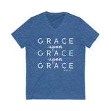 "Grace" Unisex Jersey Short Sleeve V-Neck Tee