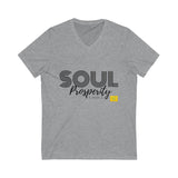 "Soul Prosperity" Unisex Jersey Short Sleeve V-Neck Tee