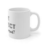 "Not Perfect Just Purposed" White Ceramic Mug