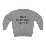 "Not Perfect...Just Purposed" Unisex Heavy Blend™ Crewneck Sweatshirt