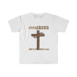 "Just Jesus" Unisex Fitted Short Sleeve Tee